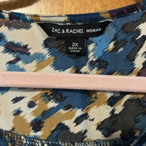 EUC - Zac & Rachel 2x - super cute fall pattern and colors! - Picture 2 of 4